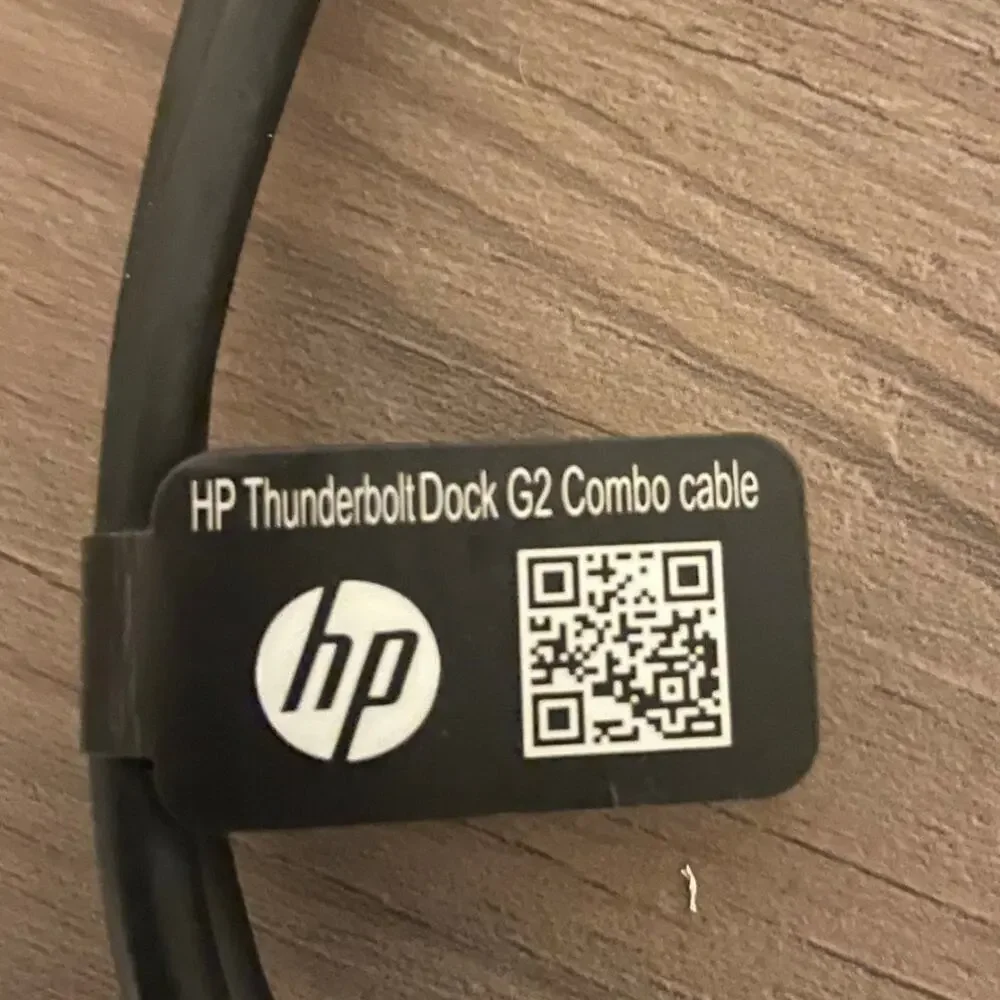 HP Thunderbolt Dock G2 Combo Cable - Original HP Power Adapter Included -TESTED